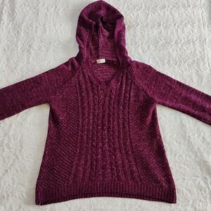 SO Burgundy Hooded Sweater